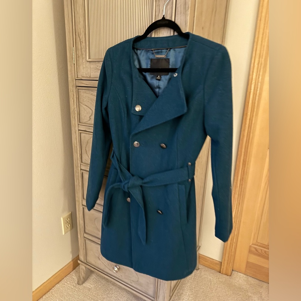 Teal Peacoat